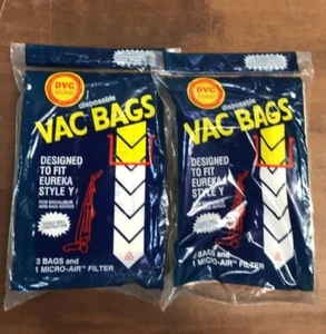 Eureka Style Y 3 Bags 1 Filter (Pair) u-202 - Picture 1 of 2