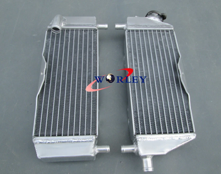 Radiador de alumínio 2 tempos 05 06 07 para KAWASAKI KX250 KX 250 2005 2006 2007 - Imagem 1 de 4