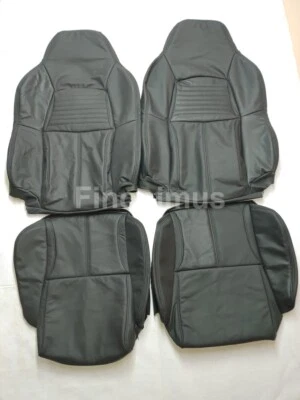 Funda de asiento estándar de cuero sintético negra para Chevy Corvette C4 (1994 - 1996) Foto 1 de 4