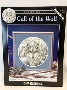 NEW - Dimensions Instructions “Call Of The Wolf” By DIANA CASEY - Picture 1 of 5