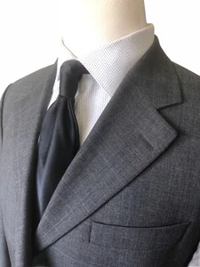 Bespoke Britches Of Georgetown Men Grey Three Button 100% Wool Suit - Size 42 R - Picture 1 of 12