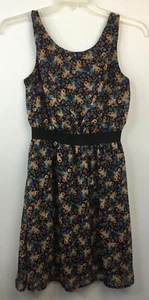 Xhilaration Woman's Juniors Medium Sleeveless Multicolor Floral Dress - Picture 1 of 4