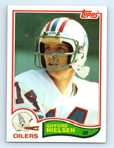 1982 Topps Gifford Nielsen RC Houston Oilers #100