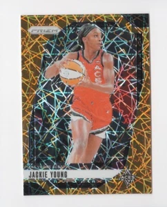 Jackie Young 2024 Panini Prizm WNBA Orange Lazer Prizm Card- #1 Las Vegas Aces - Picture 1 of 6