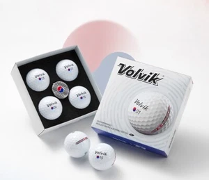Volvik S3 Condor S3 4ea 3pc Golf Ball + Taegeuk Ball Marker Korean Edition - Picture 1 of 6