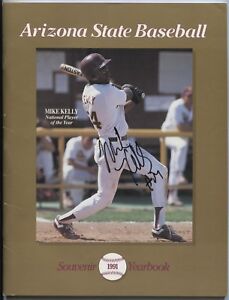 Mike Kelly Signed Program Baseball 1991 Minor League Arizona State Autographed