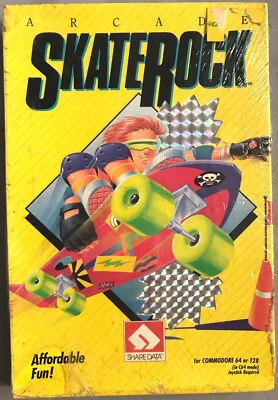 * SkateRock * Arcade Game 5.25" disk Commodore 64/128 Share Data *Brand NEW!* - Image 1 of 4