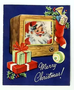 Papá Noel Reto TV Tocando Piano Coche de Navidad Años 50 - Imagen 1 de 3