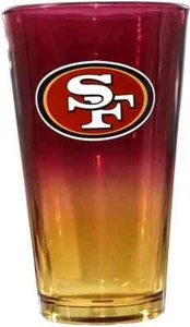 San Francisco 49ers Memory Company NFL 16oz Ombre Pint Glass - Picture 1 of 1