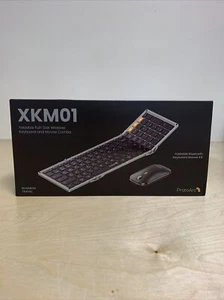 ProtoArc Foldable Keyboard and Mouse, XKM01 Folding Bluetooth Keyboard Mouse - Picture 1 of 4