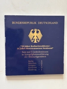 10 DM Gedenkmünzensatz 2001 - alle 5 Prägestätten - 750 Jahre Katharinenkloster - Bild 1 von 1