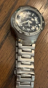 Reloj de pulsera Carlo Rossi para hombre necesita batería correa de metal plateado - Imagen 1 de 5