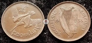 Ireland | 1933 | Irish 1/4d | Farthing | Woodcock | KM.1 | High Grade [#2148] - Bild 1 von 2