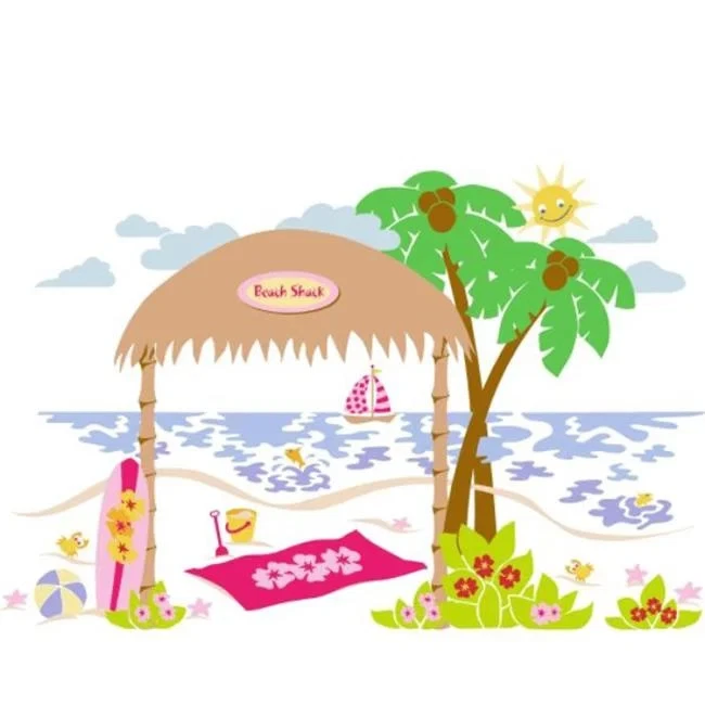 Elefantes en la pared 5-1190 Cabaña de playa de Ilana - Píntala tú mismo Foto 1 de 1