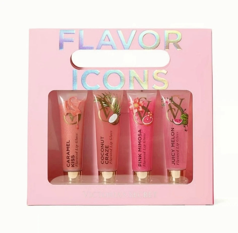Victoria's Secret Flavor Favorites Brillo de Labios Set de 4 Piezas Regalo de Vacaciones Foto 1 de 2
