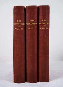 1806 - 1807 THE POLYANTHOS MAGAZINE 3 BOUND VOLUMES Read B713 - Picture 1 of 14