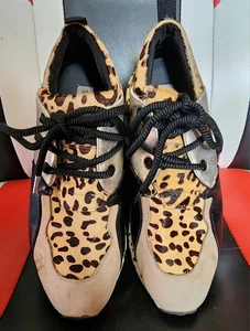STEVE MADDEN Cliff Sneakers Shoes Womens Size 7M Leopard Print Athletic - Picture 1 of 5