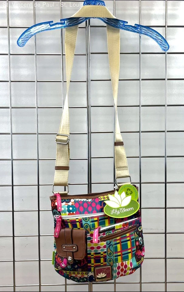 Bolsa tiracolo Lily Bloom Camilla multi patchwork - Nova com etiquetas - Imagem 1 de 4