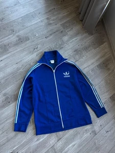 Adidas Vintage Años 70-80 Azul Logo Raro Hombre Chaqueta de Pista Talla: 8 - Imagen 1 de 8