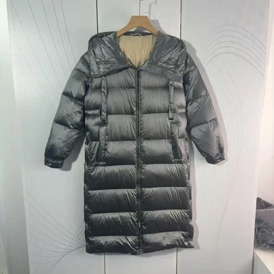 Max Mara Mujer Invierno Nueva Plumón Cordón Capucha Larga Plumón Chaqueta Foto 1 de 4