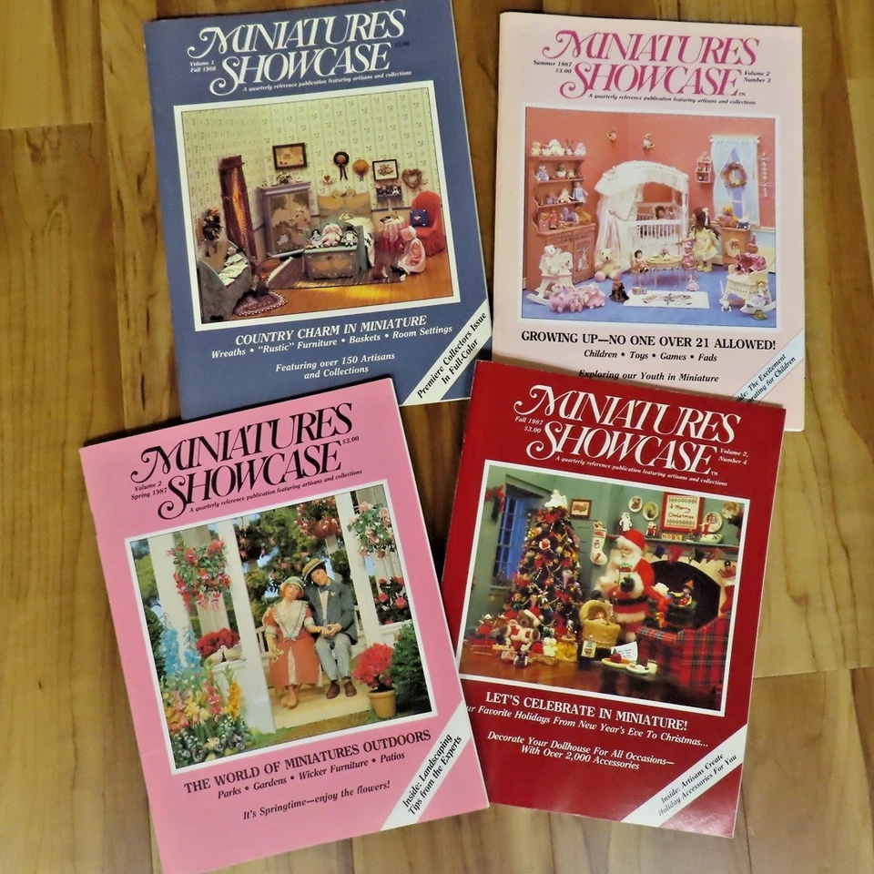 1986 - El primer número publicado por revistas Miniature Showcase y 3 números de 1987 Foto 1 de 4