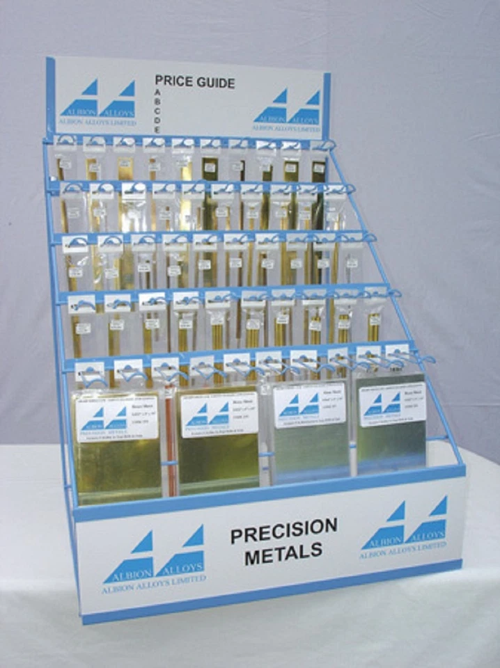 ALBION ALLOYS BW05 (BR2M) PACKUNG 10 STÜCK MESSINGSTAB / DRAHT 0,5mm x 305mm