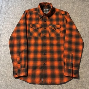 Dixxon Camicia Flanella Uomo Small/M Funzione Forma Forza Lavoro Manica Lunga Plaid - Foto 1 di 7