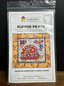 Flower Power Turtle Tortoise Appliqué Wallhanging Pattern Linderella’s 02109 - Picture 1 of 2