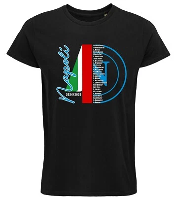 SOL'S T-shirt NAPOLI scudetto AGAIN NAPOLI CAMPIONE serie A tricolore Calcio ita