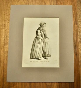 Grabado WENCESLAUS HOLLAR 1772: THE CALV FAC'D DOE - Imagen 1 de 11