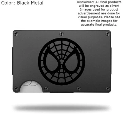 Custom "SPIDER-MAN" Laser Engraved Wallet - Pick A Wallet Color - Image 1 of 4