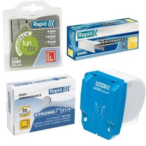 Staffe rapide, staffe per quaderno a mano elettriche, standard, forti, cassa a scelta - Foto 1 di 1