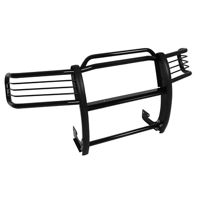 Cepillo de parachoques parrilla protector acero negro 4 puertas para Nissan Frontier 2001-2004 Foto 1 de 4