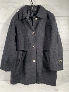 Berkertex 100 % reine Wolle Woolmark dicker Wintermantel UK 14 Damen Schmuck Jacke - Bild 1 von 10