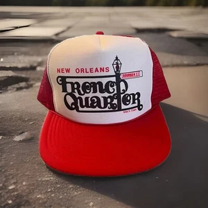New Orleans Snapback Mens Hat Bourbon French Quarter Trucker Mesh Man Cave - Picture 1 of 6