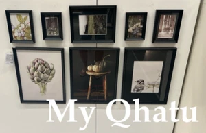 Ikea KNOPPANG Frame with Poster Life in the countryside Set of 8 Black NEW - Picture 1 of 6