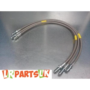 0215 Land Rover Defender 110 +150mm verlängerte Bremsschläuche Edelstahl Set - Bild 1 von 1