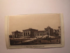 Hannover - Das neue Bahnhofsgebäude / Bild ca. 1870/80er Jahre - Picture 1 of 1