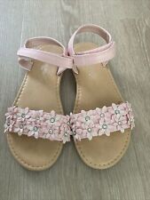 Girls Pink Matalan Sandals Size UK 4 EU 37  - VGC
