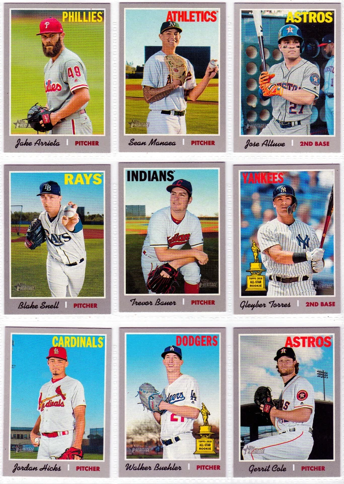 2019 TOPPS HERITAGE SP UPICK VOTTO POSEY MOLINA ALBIES KERSHAW HARPER ICHIRO - Image 1 of 1