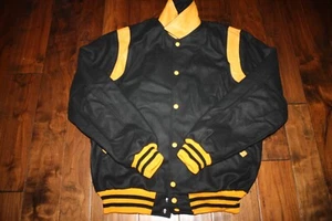 Vintage Stewart Strauss Letterman Varsity JACKET STEELERS PENGUINS PIRATES LRG T - Picture 1 of 4