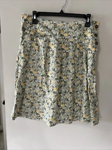 Falda Floral Royal Robbins Talla 6 100% Algodón Orgánico - Imagen 1 de 16