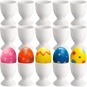 Ceramic Egg Cups Easter Gift Set of 18 Porcelain Single Egg Stand Holder for ... - Picture 1 of 6