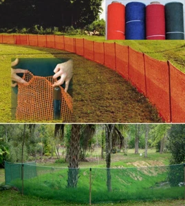 Pocket Garden Fence 4 x 150' Green/Orange/Sports Baseball Outfield Snow