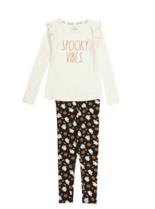 Rae Dunn, 2 Piece Set, NWT, Girls Size 5T/6T, Spooky Vibes, Halloween - Picture 1 of 3