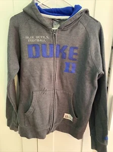 Duke Blue Devils Adidas Youth Large Hooded Sweatshirt Gray NWOT - Picture 1 of 2