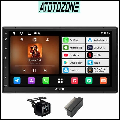 ATOTO A5L 7 Pollici Autoradio Wireless Android Auto & Carplay con OBD2 Scanner - Immagine 1 di 4