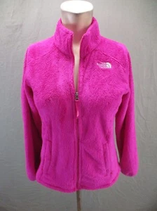 The North Face Size M Girls Pink Zip Pocket Full Zip Hi-Pile Athletic Jacket 743 - Picture 1 of 10