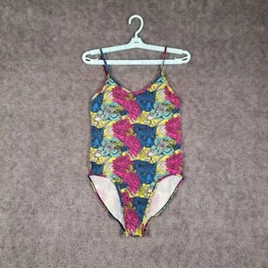 Ethika Girls Sz XL One Piece Swimsuit Multi NWT Floral Panther Swimwear Colorful - Picture 1 of 9