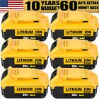 1-4 Pack Battery For DeWalt 20V 20 Volt Max 6.0AH DCB206 Lithium Ion Replacement